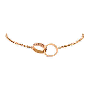 Cartier Love Interlocking Bracelet 18K Rose Gold